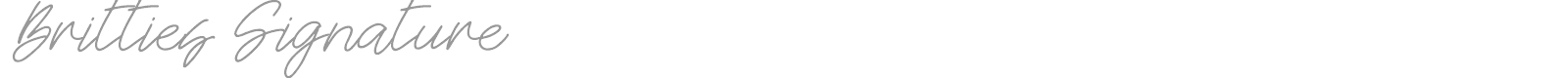 Britties Signature font preview